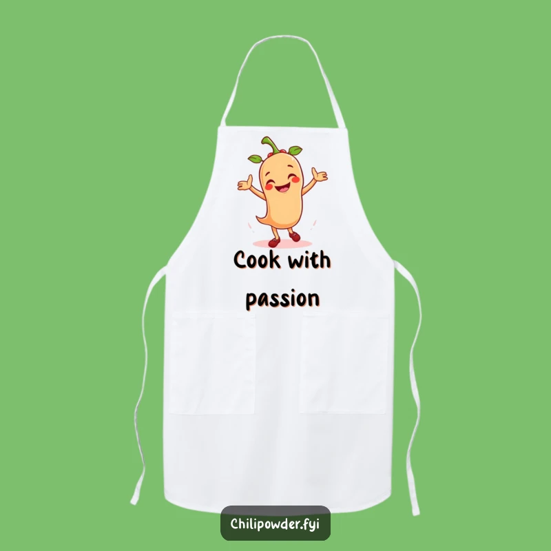 Funny Salsa Dancing Chili Powder Apron: Cook with Spice and Merriment!