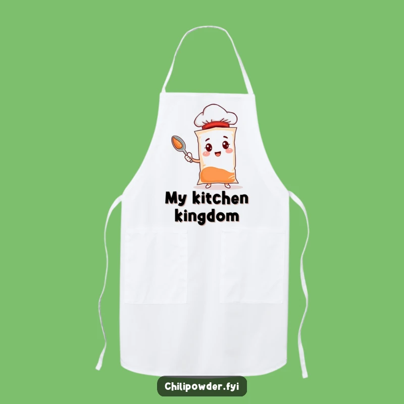 Funny Chef Apron: Chili Spice Character for Humorous Cooking Adventures