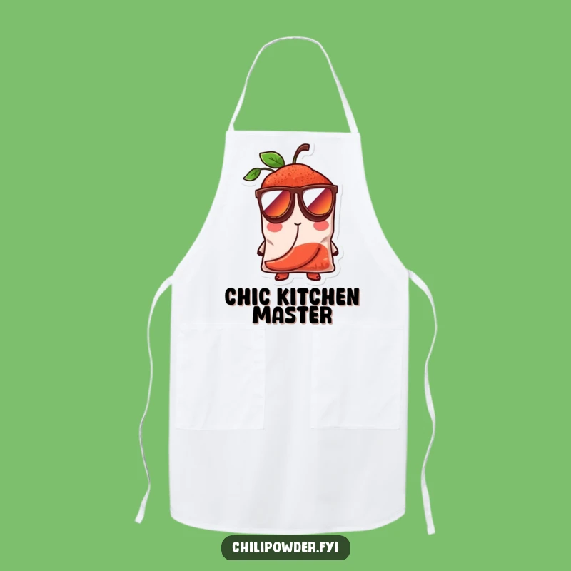 Funny Cool Chili Powder Apron - Kitchen Spice Character With Attitude!