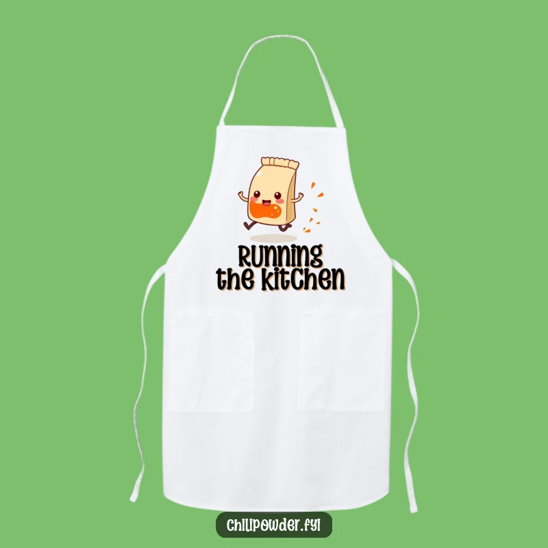 Funny Kawaii Chili Pouch Running Apron - Kitchen Active Humor Gift