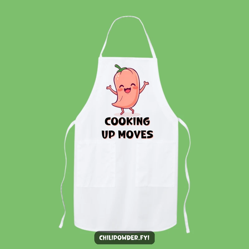 Funny Kawaii Chili Powder Dance Apron A Hilarious Kitchen Gift