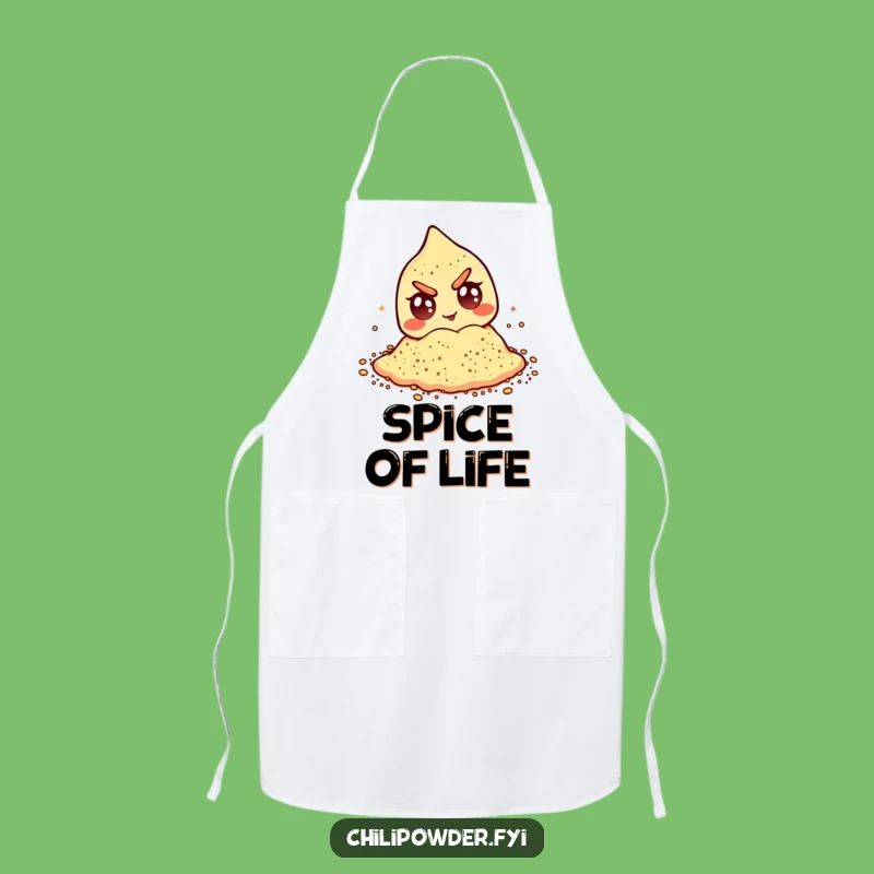 Funny Winking Chili Powder Apron: Mischievous Googly Eyes Kitchen Essential Gift