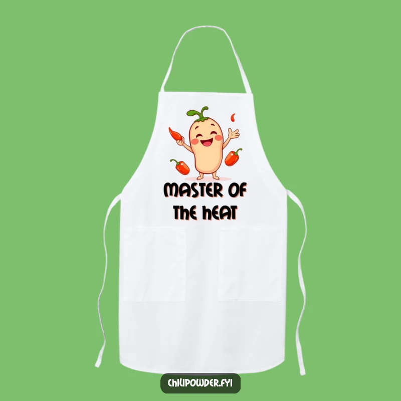 Funny Chili Powder Juggler Apron: Hilarious Spicy Cooking Accessory, Great Gift