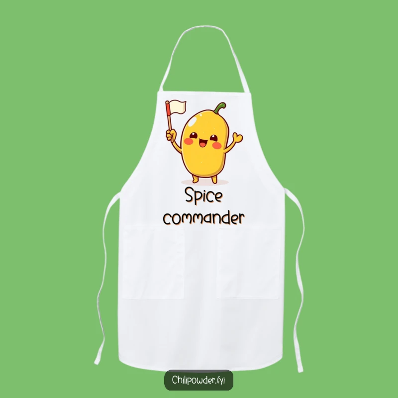 Funny Kawaii Chili Powder Apron: Hilarious Kitchen Flair for Spice Lovers