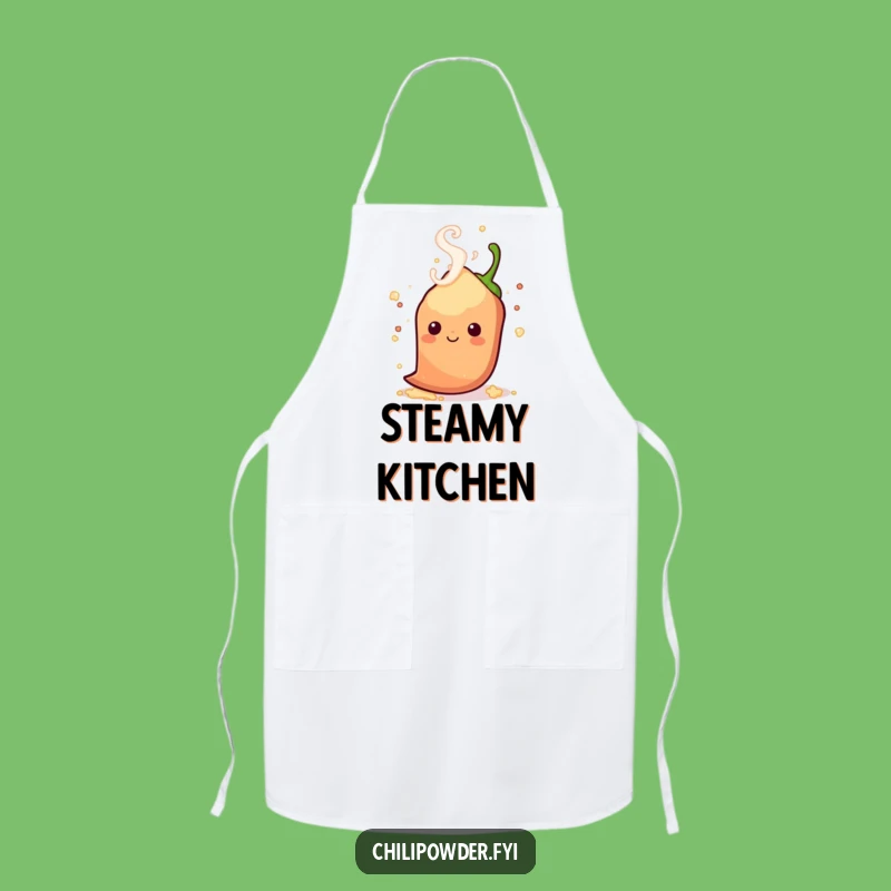 Funny Steamy Chili Apron - Cook with Playful Warmth