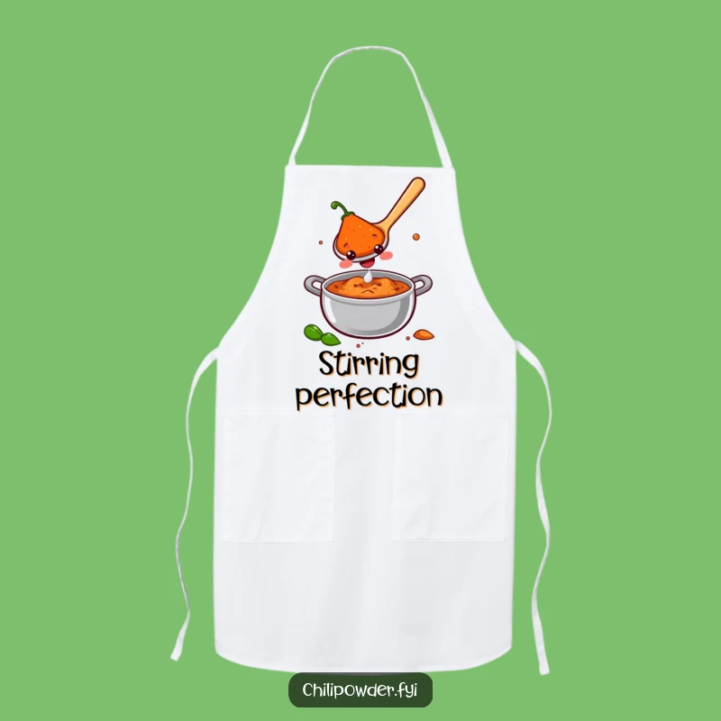 Funny Chili Spoon Joy Apron: Stir Up Smiles in the Kitchen