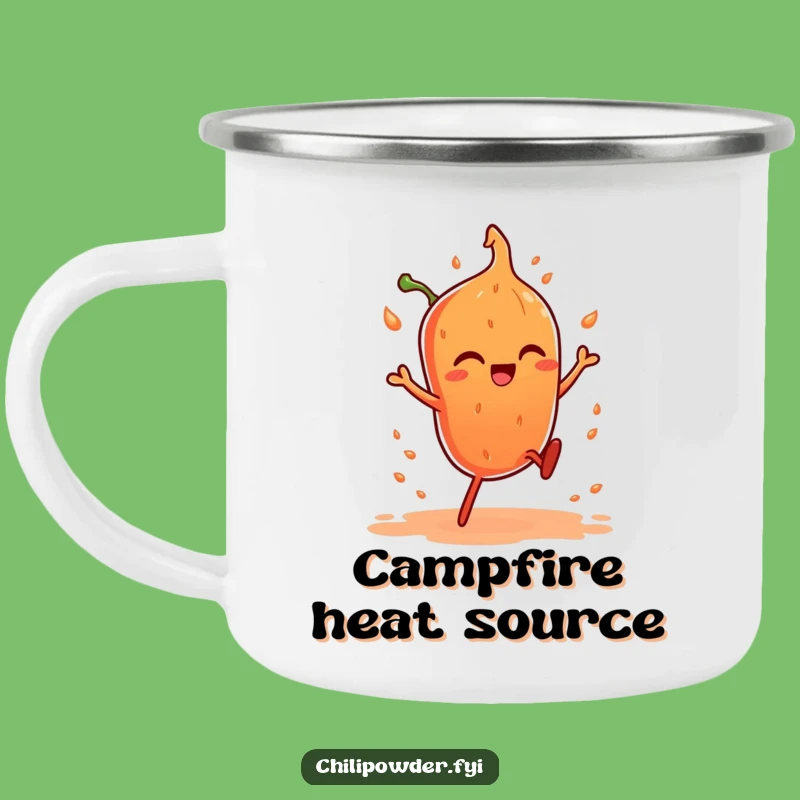 Funny Dancing Chili Powder Camping Mug: Adventure with a Kick