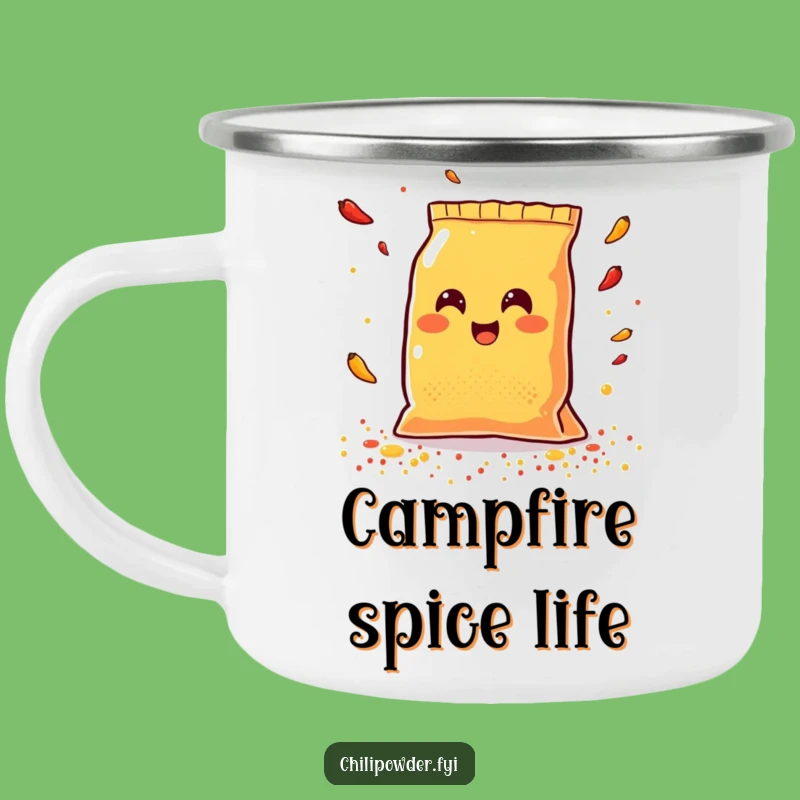 Funny Kawaii Chili Bag Spice Camping Mug - Outdoor Joyful Humor