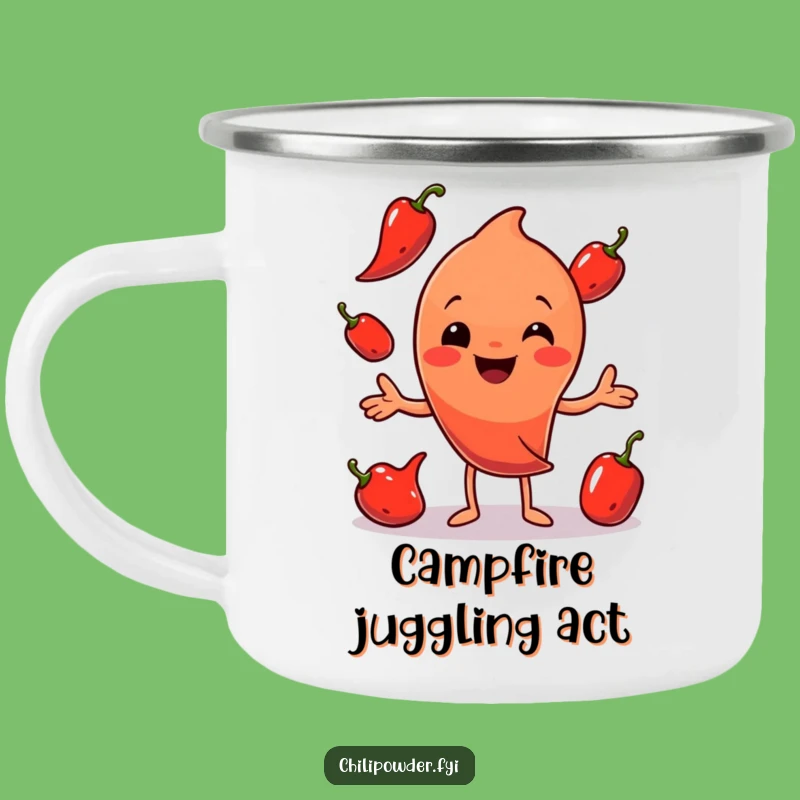 Funny Chili Powder Camp Mug: Spice Up Your Outdoor Adventures
