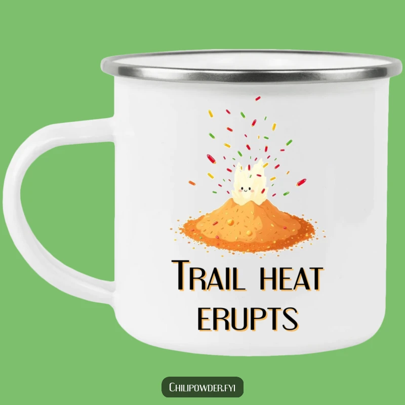 Funny Chili Powder Explosion Camping Mug: Your Spicy Adventure Companion
