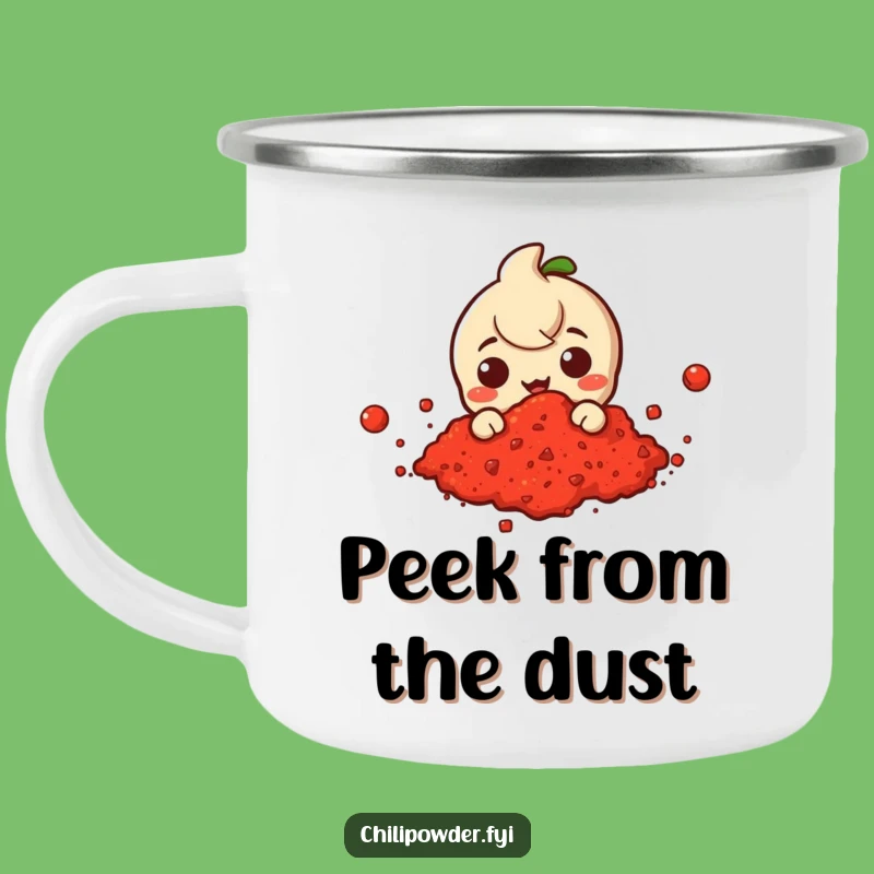 Funny Chili Cloud Camping Mug: Mystery Spice Drinkware, Playful Gift