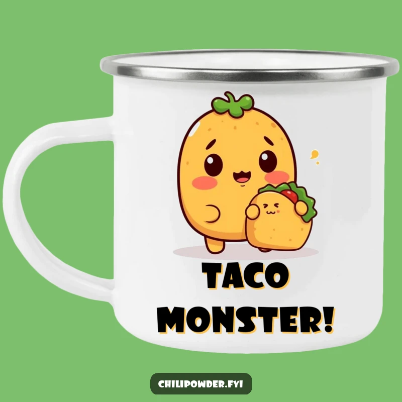 Funny Kawaii Chili Powder Taco Surprise Mug: Hilarious Sips for Campers