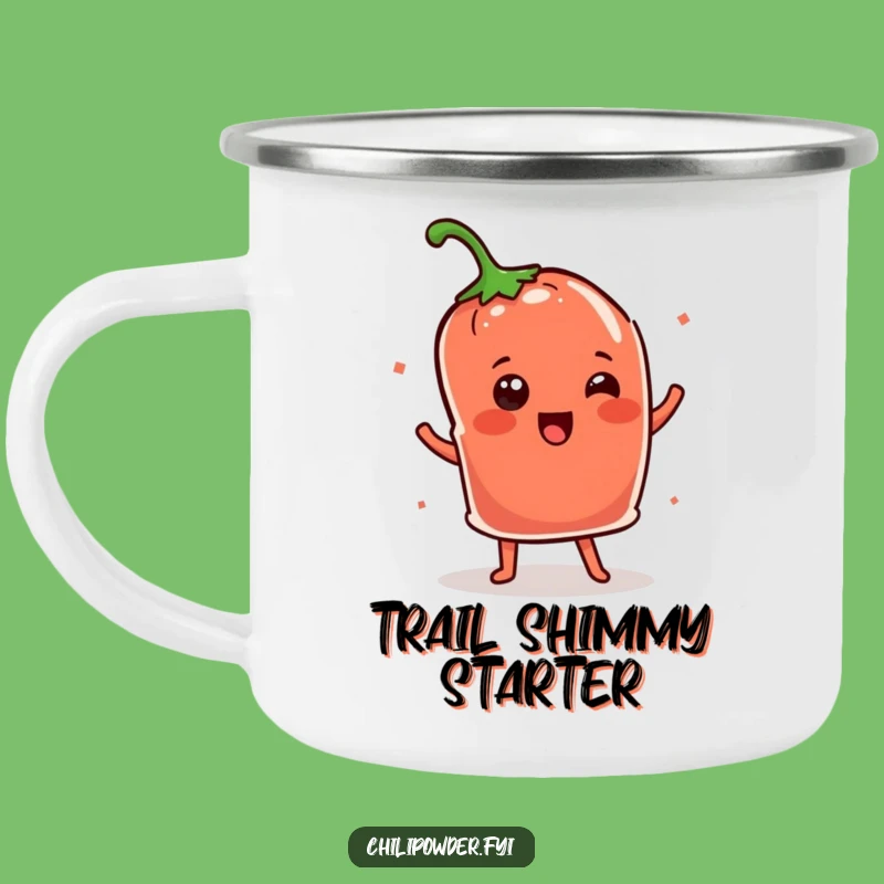 Funny Kawaii Chili Pouch Dance Camping Mug - Outdoor Shimmy Humor
