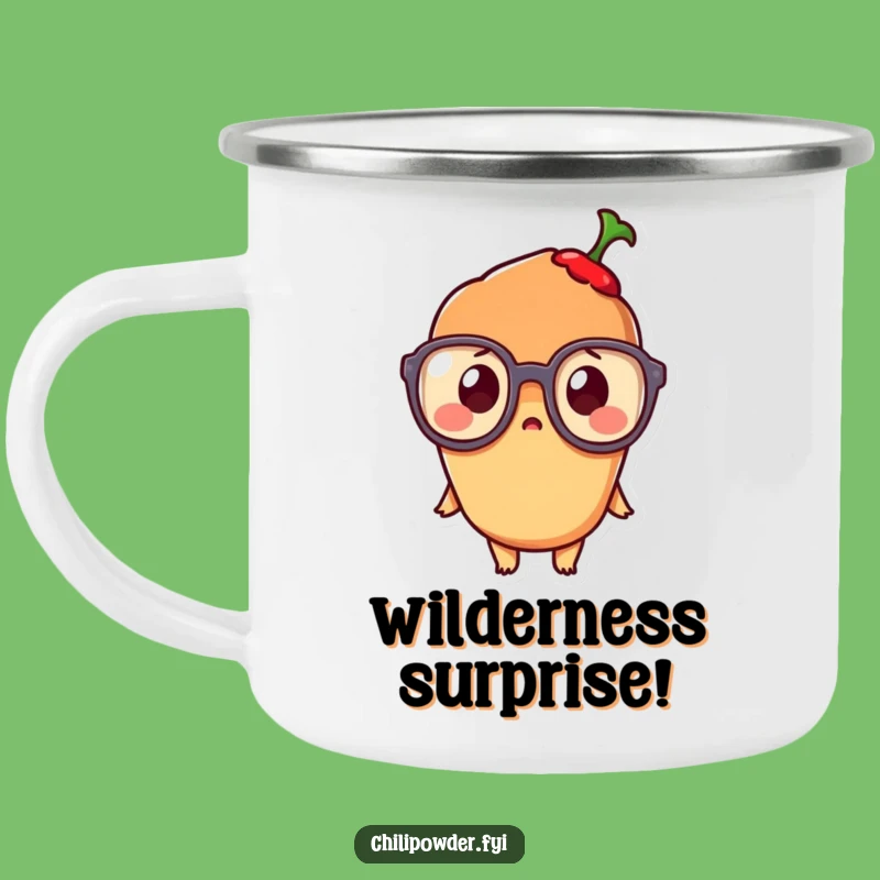 Funny Kawaii Chili Camp Mug: Adorable Surprise for Outdoor Fun