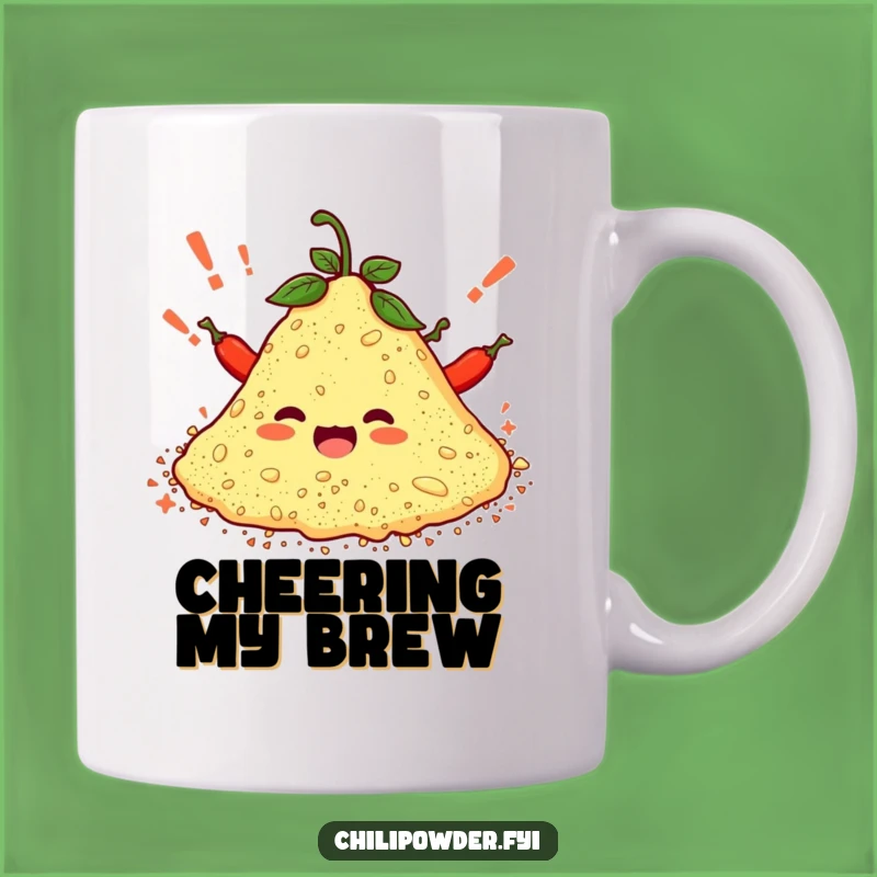 Funny Chili Powder Pile Mug: Cheerful Spice Celebration Gift