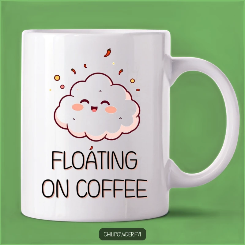 Funny Chili Cloud Mug: Giggles and Spice for Your Morning