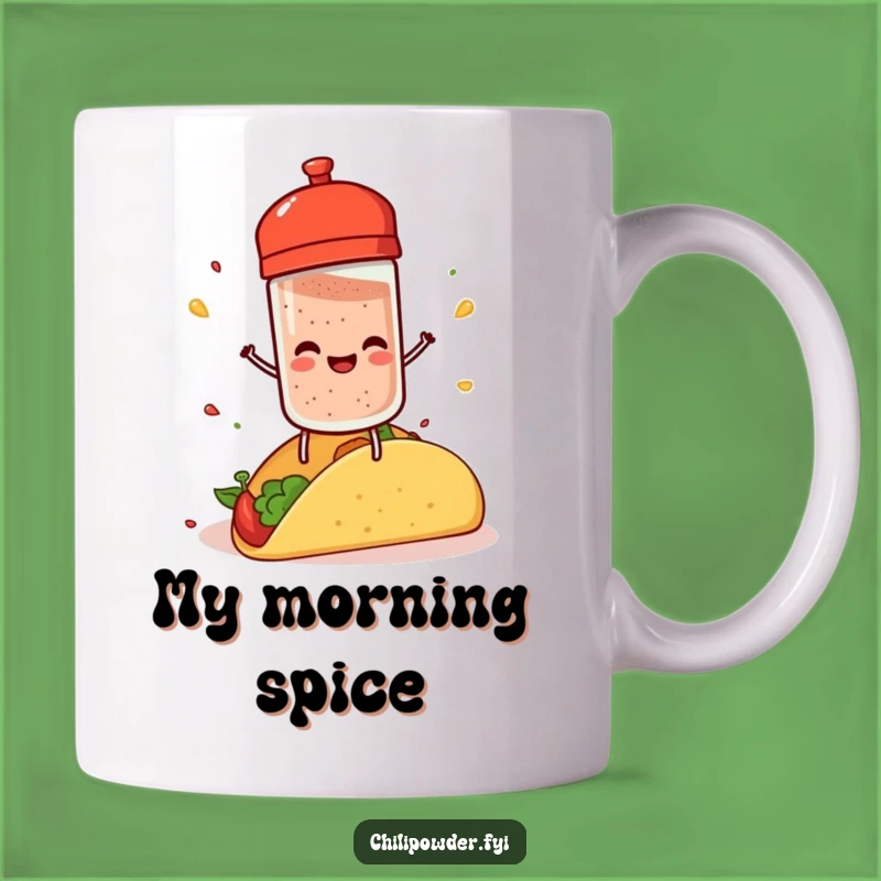 Funny Chili Shaker Mug: Spice Up Your Morning With Taco Humor!
