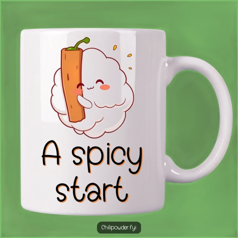 Funny Kawaii Chili Powder Cloud Cinnamon Stick Mug A Whimsical Gift