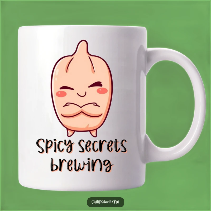 Funny Kawaii Chili Wink Mug: Mischievous Grin, Perfect Secret Gift