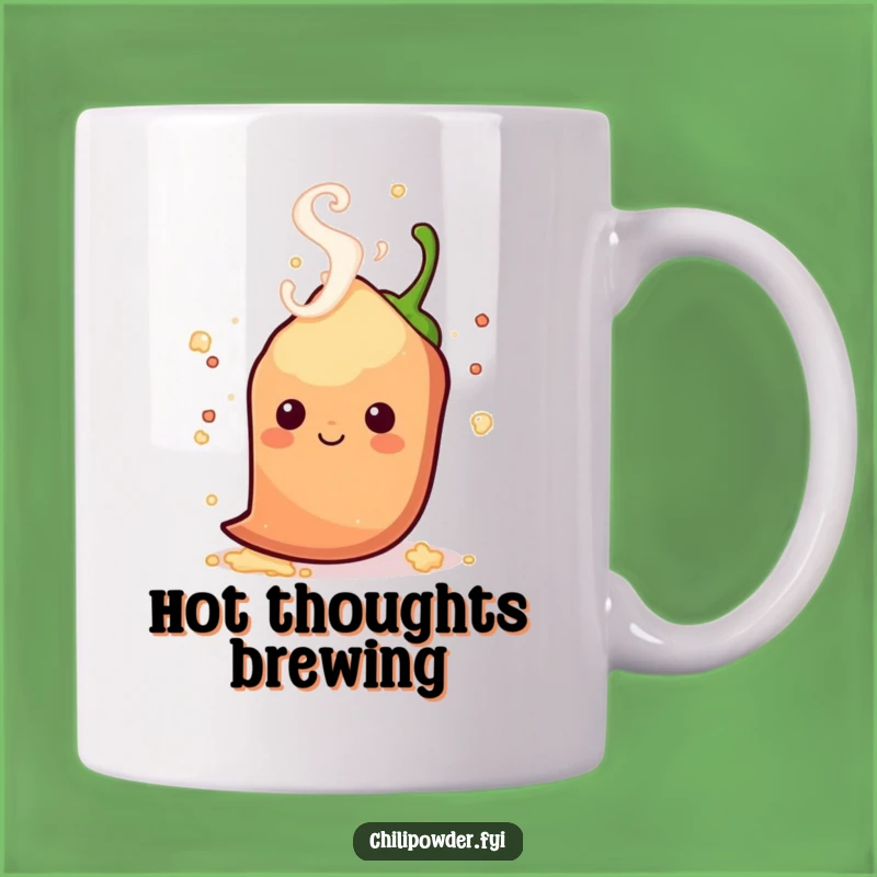 Funny Steamy Chili Mug - Playful Spice Gift for Hot Heads