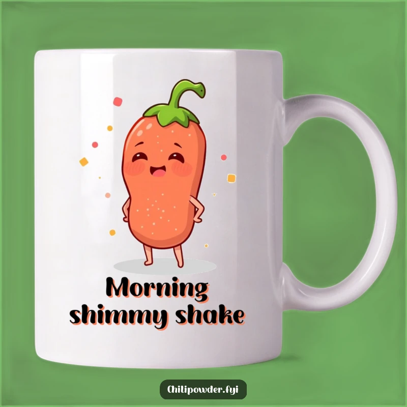 Funny Chili Sprinkle Jig Mug: Merry Spice Dancer Gift for Humor Lovers