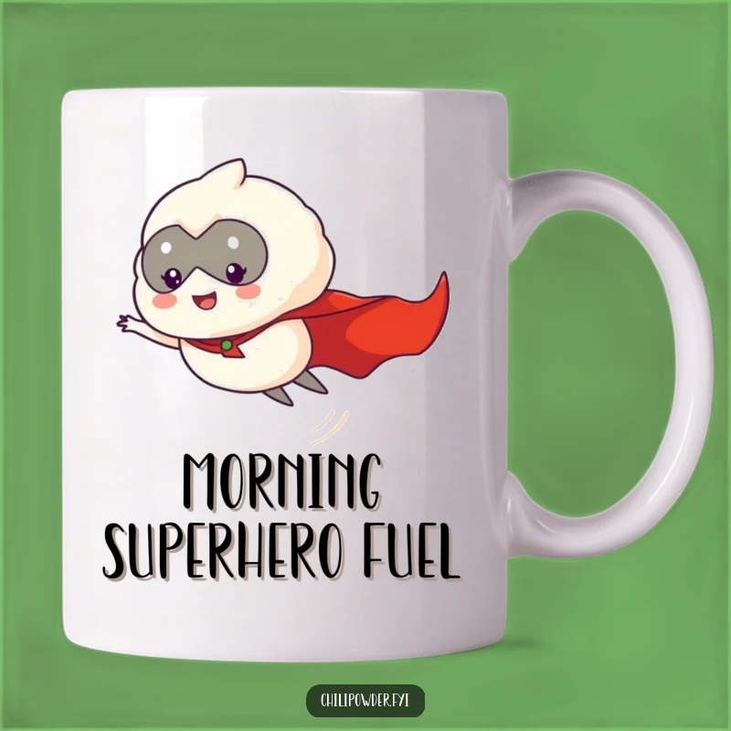 Funny Chili Powder Hero Mug - Hilarious Flying Spice Gift for Everyday Superheroes