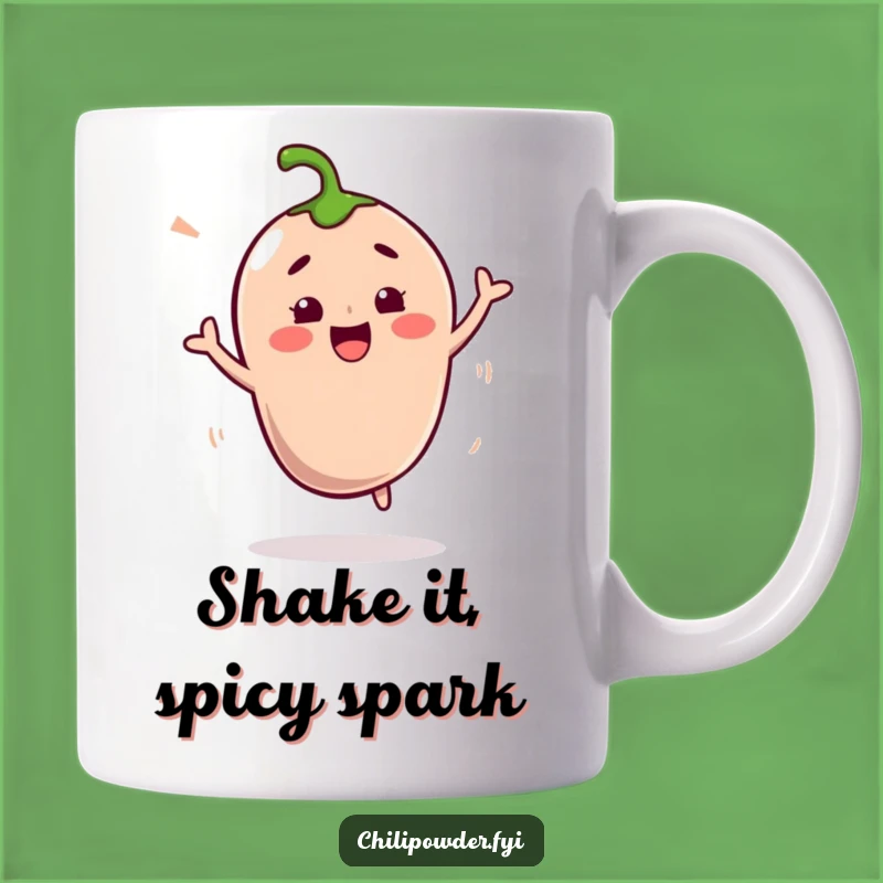 Funny Kawaii Chili Powder Shimmy Mug: A Hilarious Spice Gift for a Spicy Personality