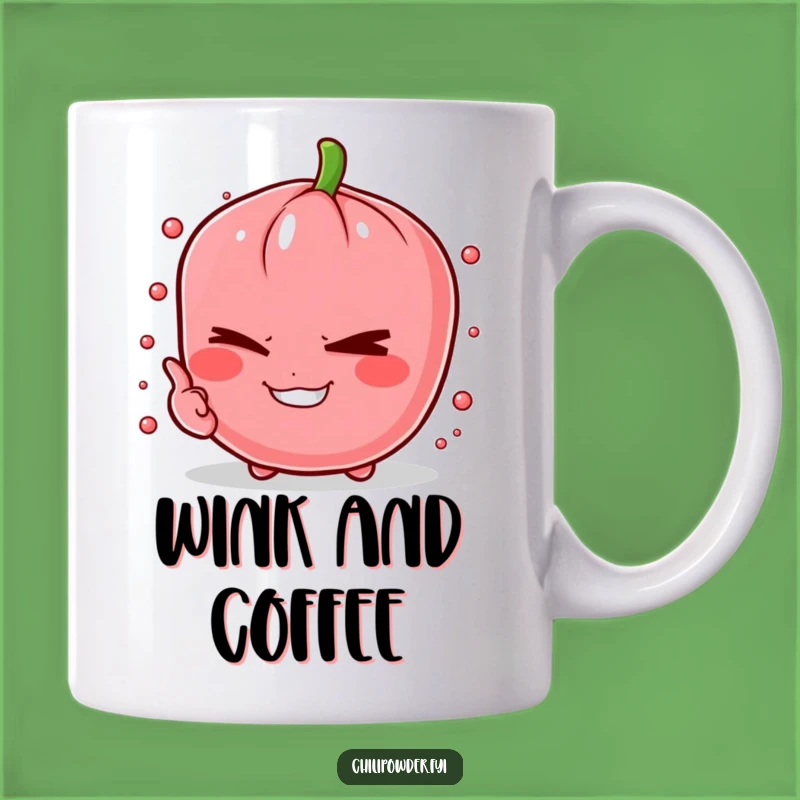 Funny Winking Chili Pinch Mug: A Mischievous Start to Your Day
