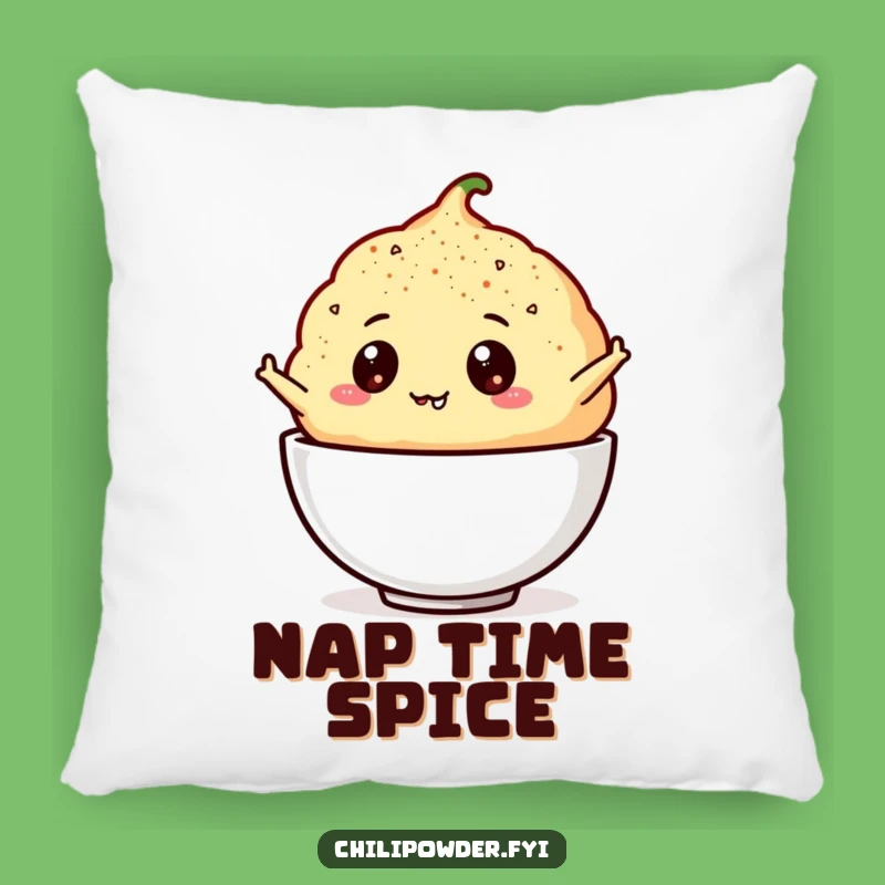 Comfy Funny Chili Powder Puff Pillow: Huggable Spice and Smiles