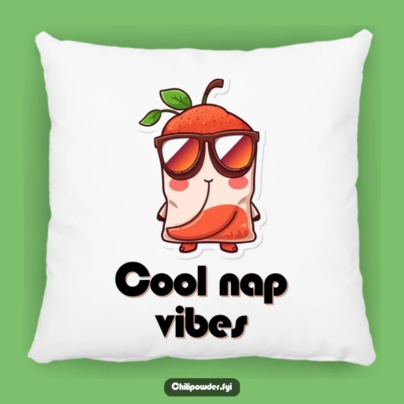 Funny Cool Chili Powder Pillow - Cozy Spice Character Style Gift!