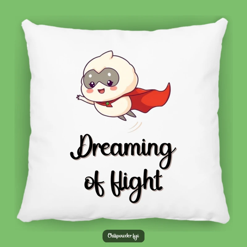 Funny Chili Powder Hero Pillow - Cozy and Hilarious Flying Accent
