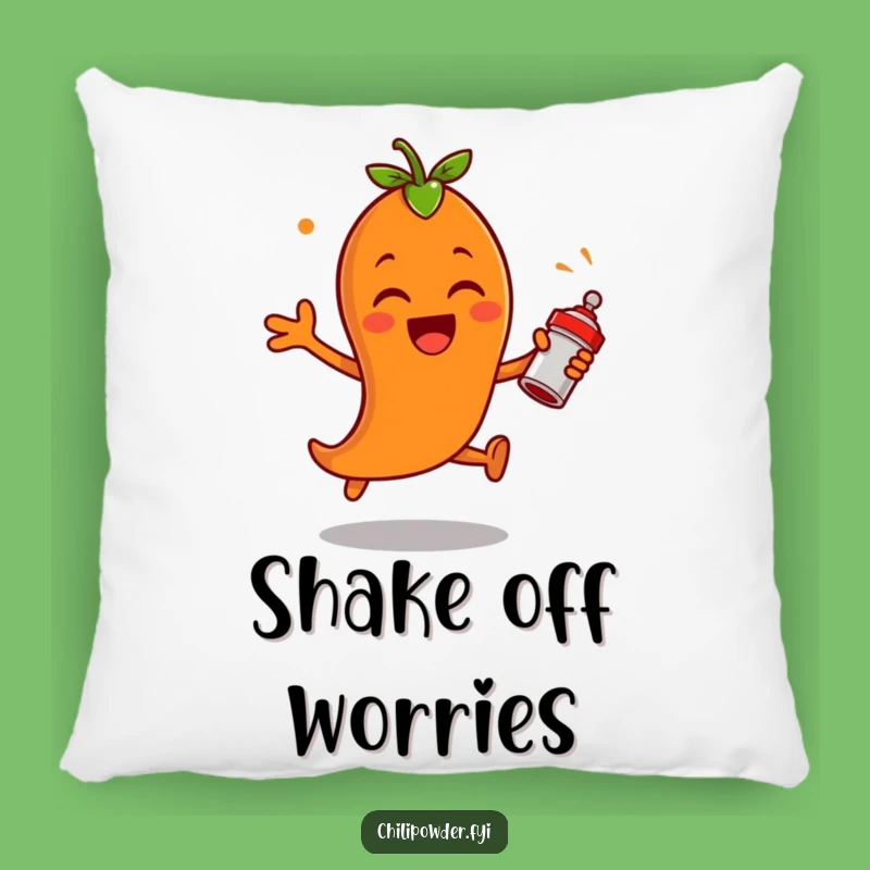 Funny Chili Powder Leap Pillow: Cozy Exciting Spice Decor Gift