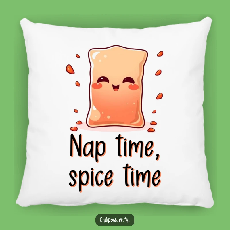Funny Kawaii Chili Pouch Winking Pillow - Cozy Spicy Humor Accent