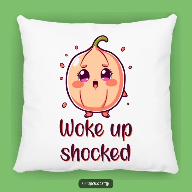 Comfortable Funny Shocked Chili Powder Pillow: Cartoon Surprise Cushion