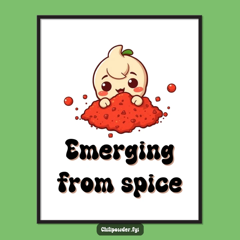 Funny Chili Cloud Digital Art: Mystery Spice Decor, Instant Gift