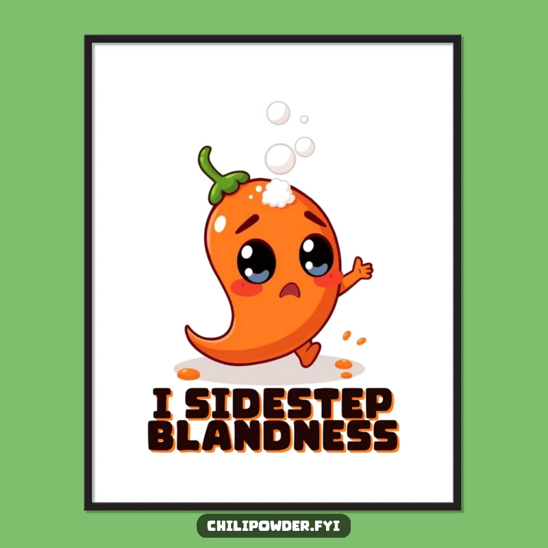 Funny Chili Powder Dodge Digital Art - Surprised Spice Print