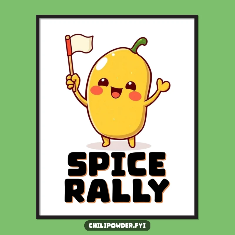 Funny Kawaii Chili Powder Digital Print: Instant Hilarious Art