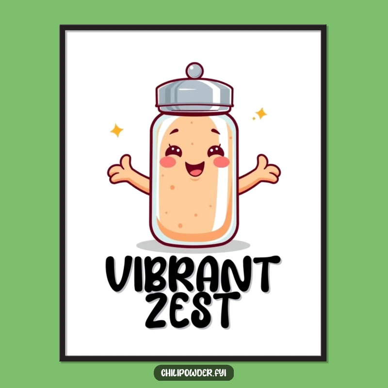 Funny Kawaii Chili Shaker Digital Art - Instant Hugs of Spice