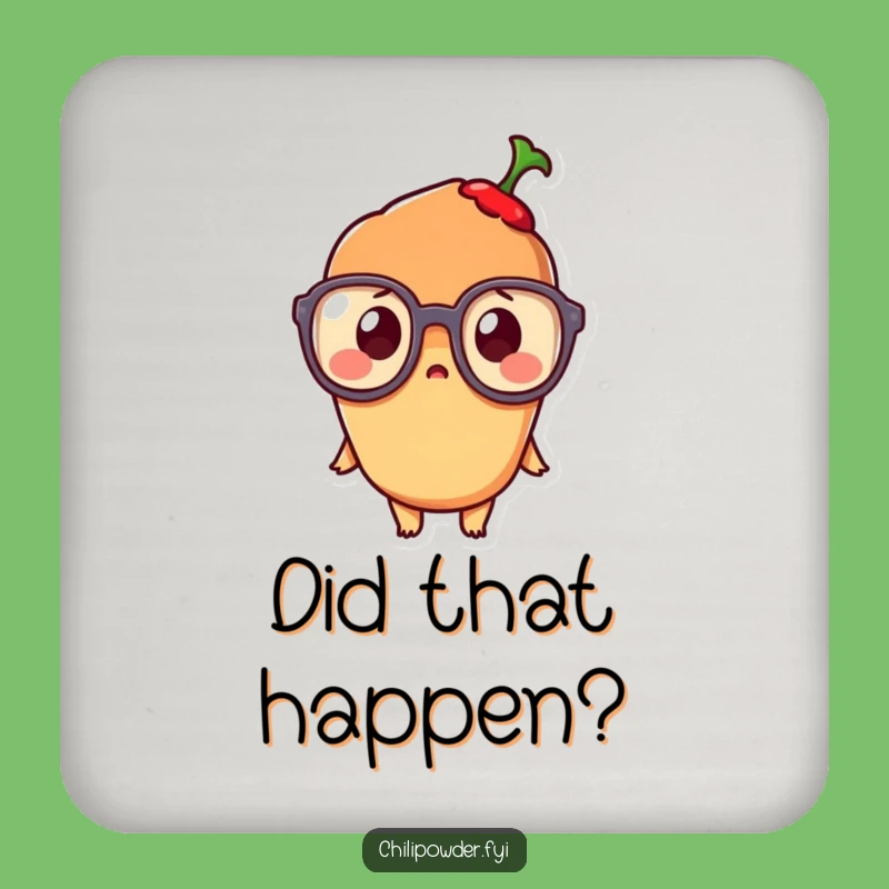 Funny Kawaii Chili Coaster Set: Protect Tables with Cute Surprise