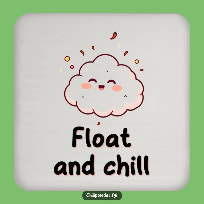Funny Chili Cloud Coaster: Add Giggles to Your Drinks