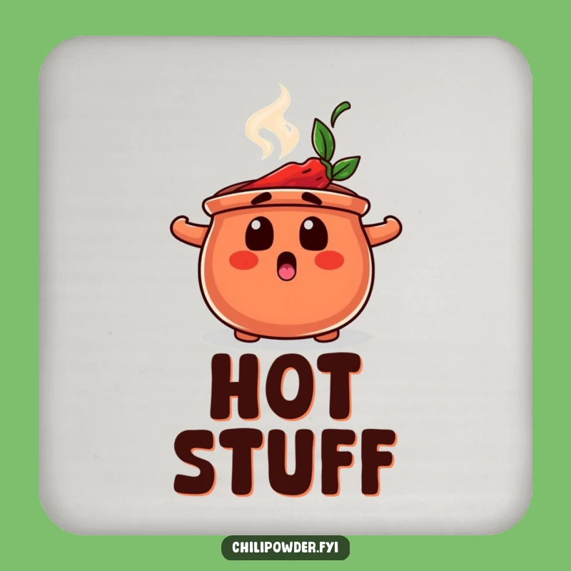 Funny Chili Pot Coaster: Protect Surfaces with Steamy Surprise Humor