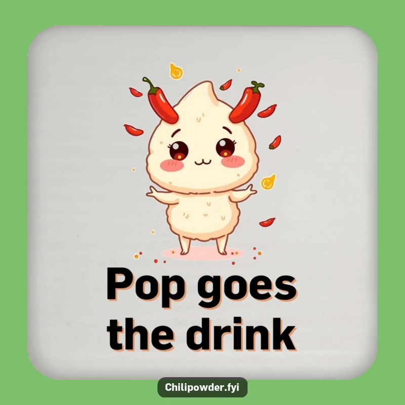 Funny Chili Powder Juggling Coaster - Hilarious Exploding Pepper Protection