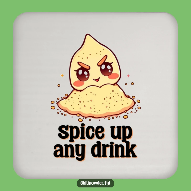 Funny Winking Chili Powder Coaster Set: Googly Eyes Table Protection That Amuses
