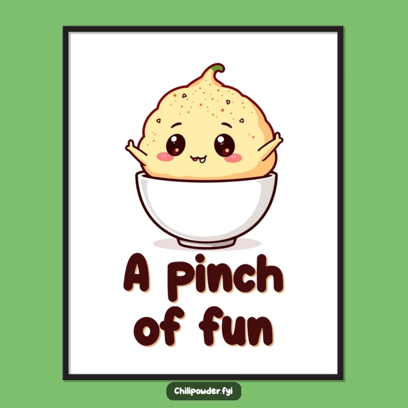 Funny Chili Puff Poster: Inject Humor into Your Walls