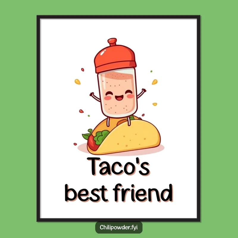 Funny Chili Shaker Poster: Spice Up Your Walls With Taco Art!
