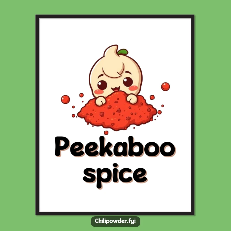 Funny Chili Cloud Poster: Mysterious Spice Art, Playful Decor
