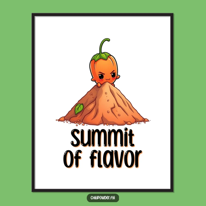 Funny Chili Climber Poster: Wall Art That Inspires Boldness