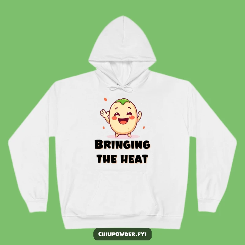 Funny Kawaii Chili Powder Wave Hoodie - Cheerful Spicy Warm Apparel Gift
