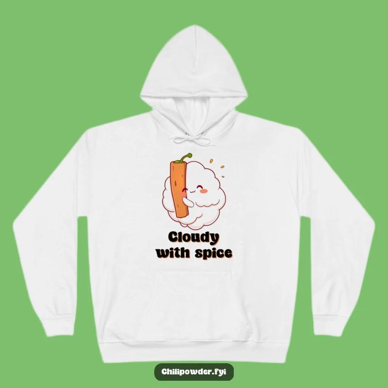 Cozy Funny Kawaii Chili Powder Cloud Hoodie A Warm Gift