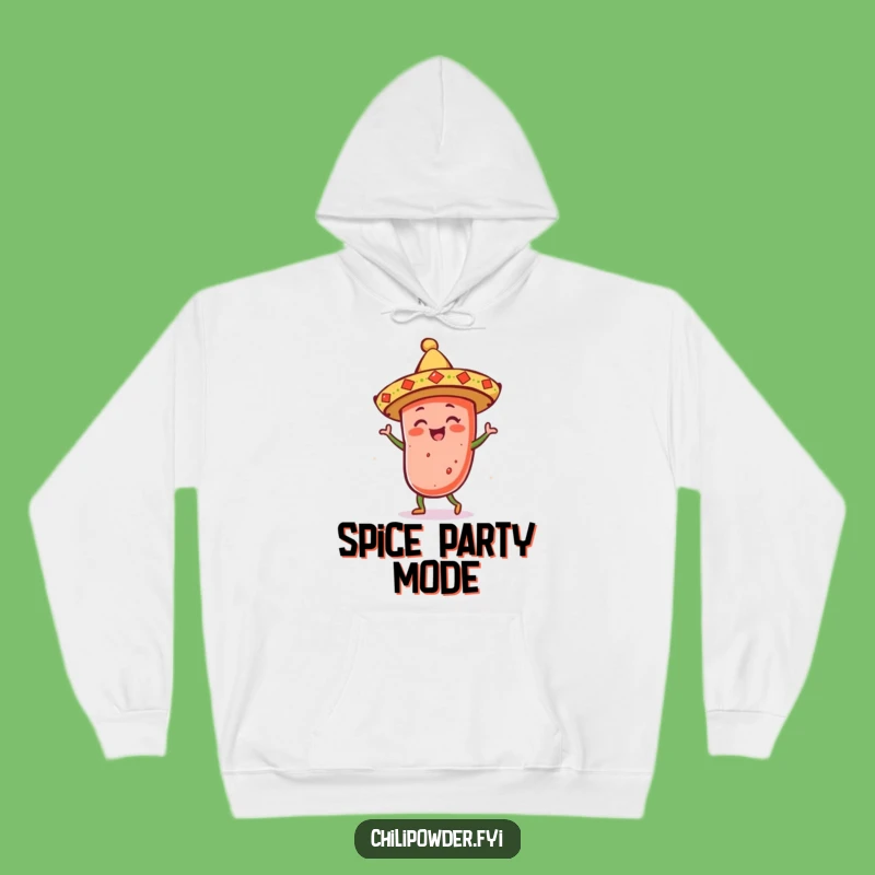 Cozy Funny Chili Sombrero Hoodie - Warm Fiesta Vibes All Around